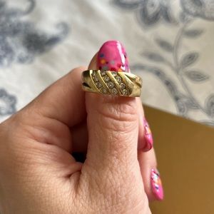 14K men’s diamond ring